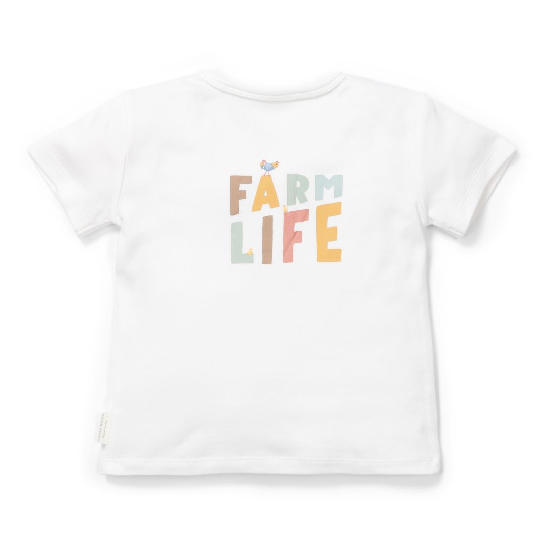 Little Dutch Farm Life T-Shirt Größe 74 mit Brusttasche