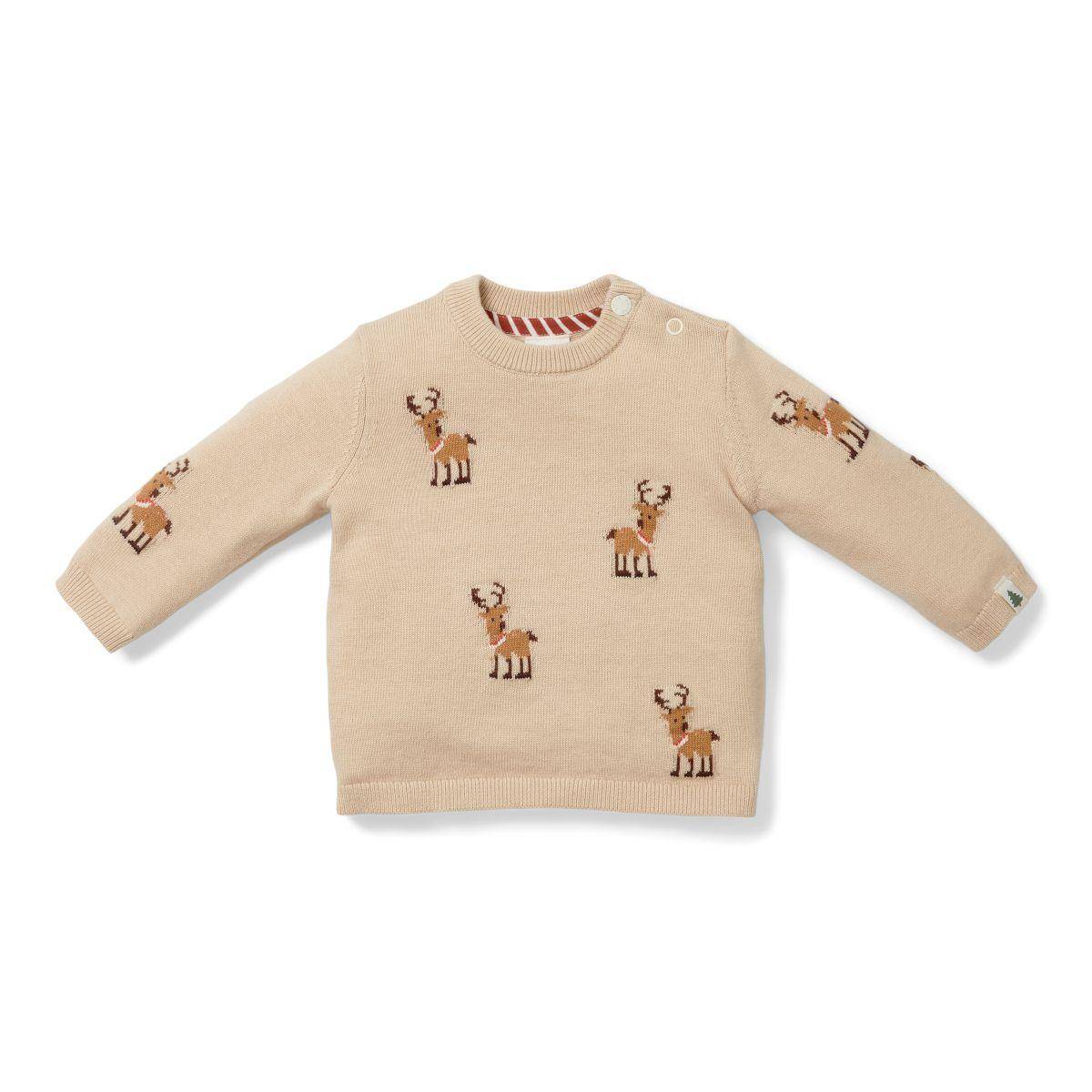 Little Dutch Strick-Weihnachtspullover Rentier – weitere Produktansicht
