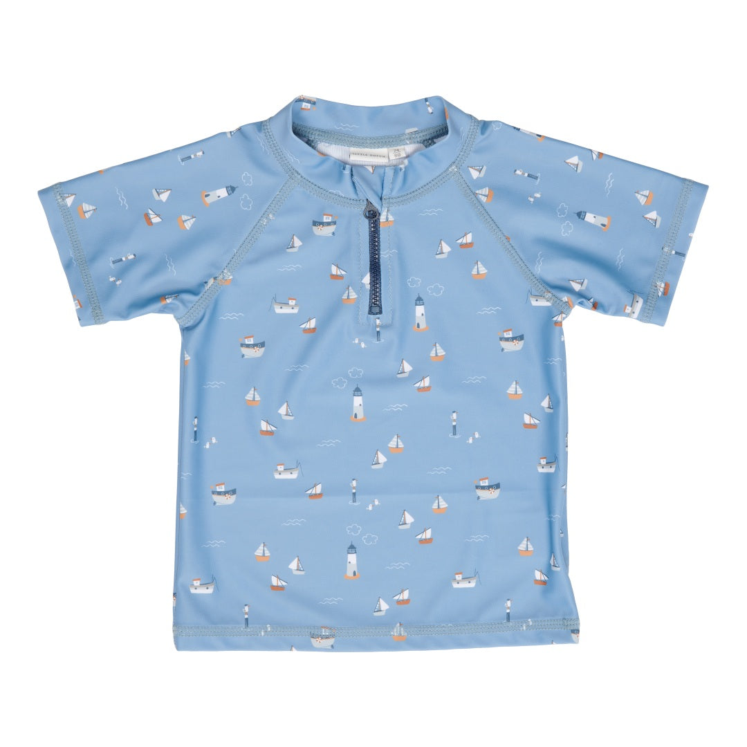 Little Dutch Badeshirt Sailors Bay Dark Blue – Produktansicht
