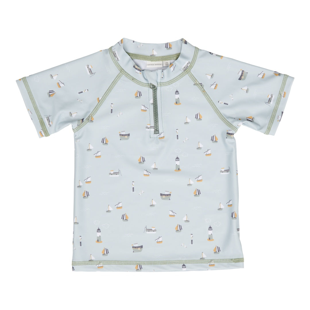 Little Dutch Badeshirt Sailors Bay Olive mit UV 50+