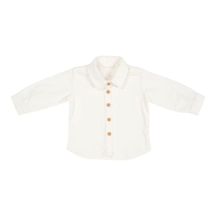 Little Dutch Hemd Soft White – weitere Ansicht des Kinderhemds aus der Vintage Sunny Stripes Kollektion