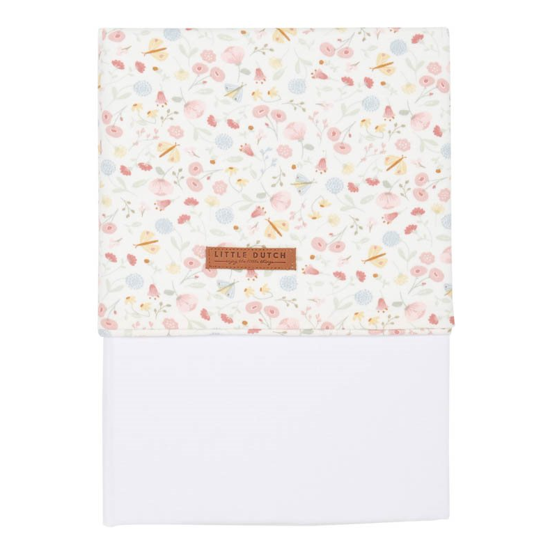 Kinderbettlaken Flowers & Butterflies 110×140 cm | Little Dutch