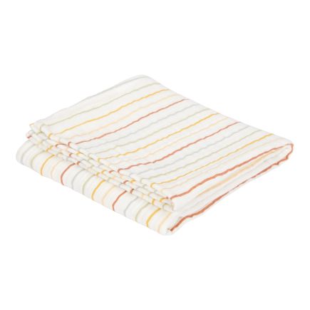 Musselintuch Vintage Sunny Stripes 120 × 120 cm