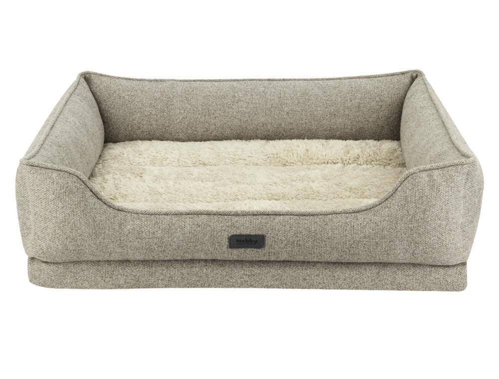 Hunde-Komfortbett CALBU Beige XL 90 × 70 cm | Nobby