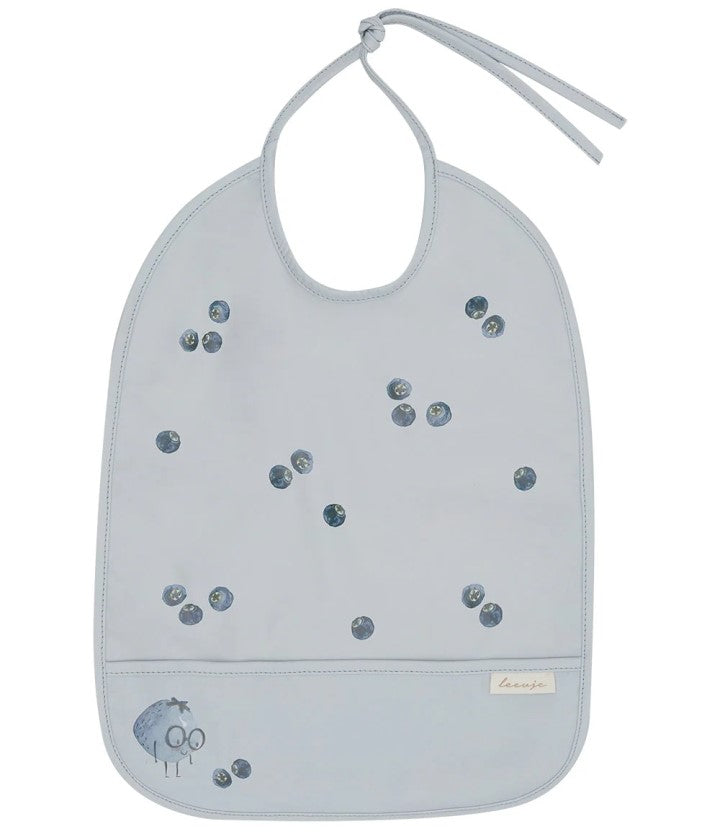 leevje Lätzchen Blueberries Blau mit Auffangtasche
