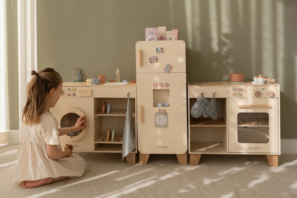 Wasmachine & vaatwasser van hout | Little Dutch