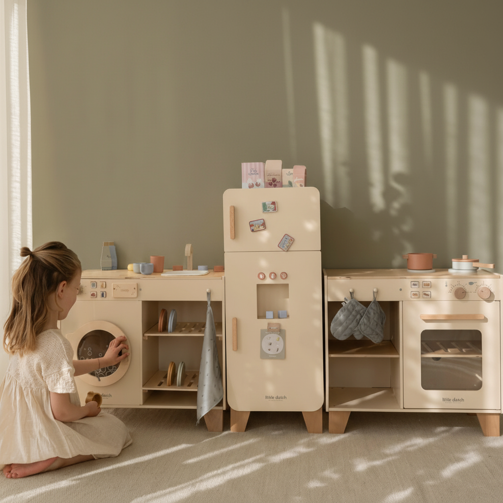 Wasmachine & vaatwasser van hout | Little Dutch