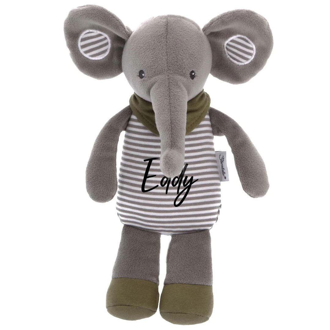 Personalisiertes Sterntaler Stofftier Elefant Eddy mit Namen