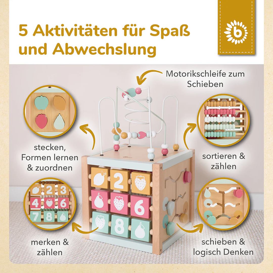 Bieco Motorikwürfel Berry XXL – weitere Produktansicht 3