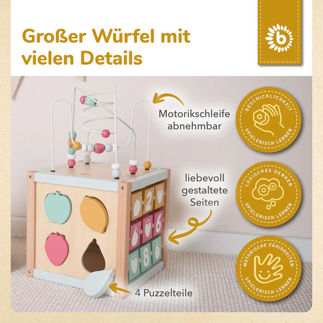Bieco Motorikwürfel Berry XXL – weitere Produktansicht 4