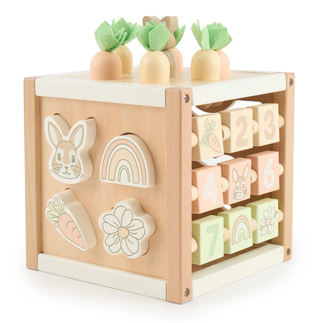Bieco Motorikwürfel Hase Fine XXL aus Holz