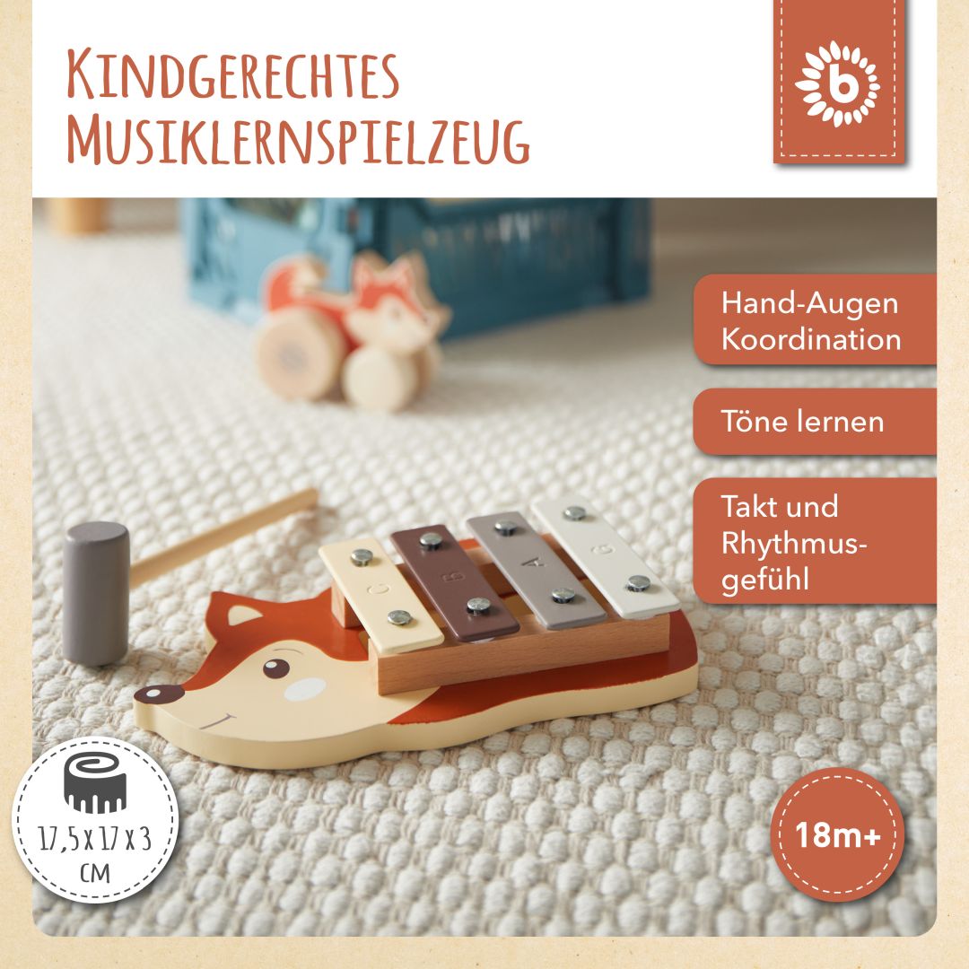Bieco Mini Xylophon Fuchs