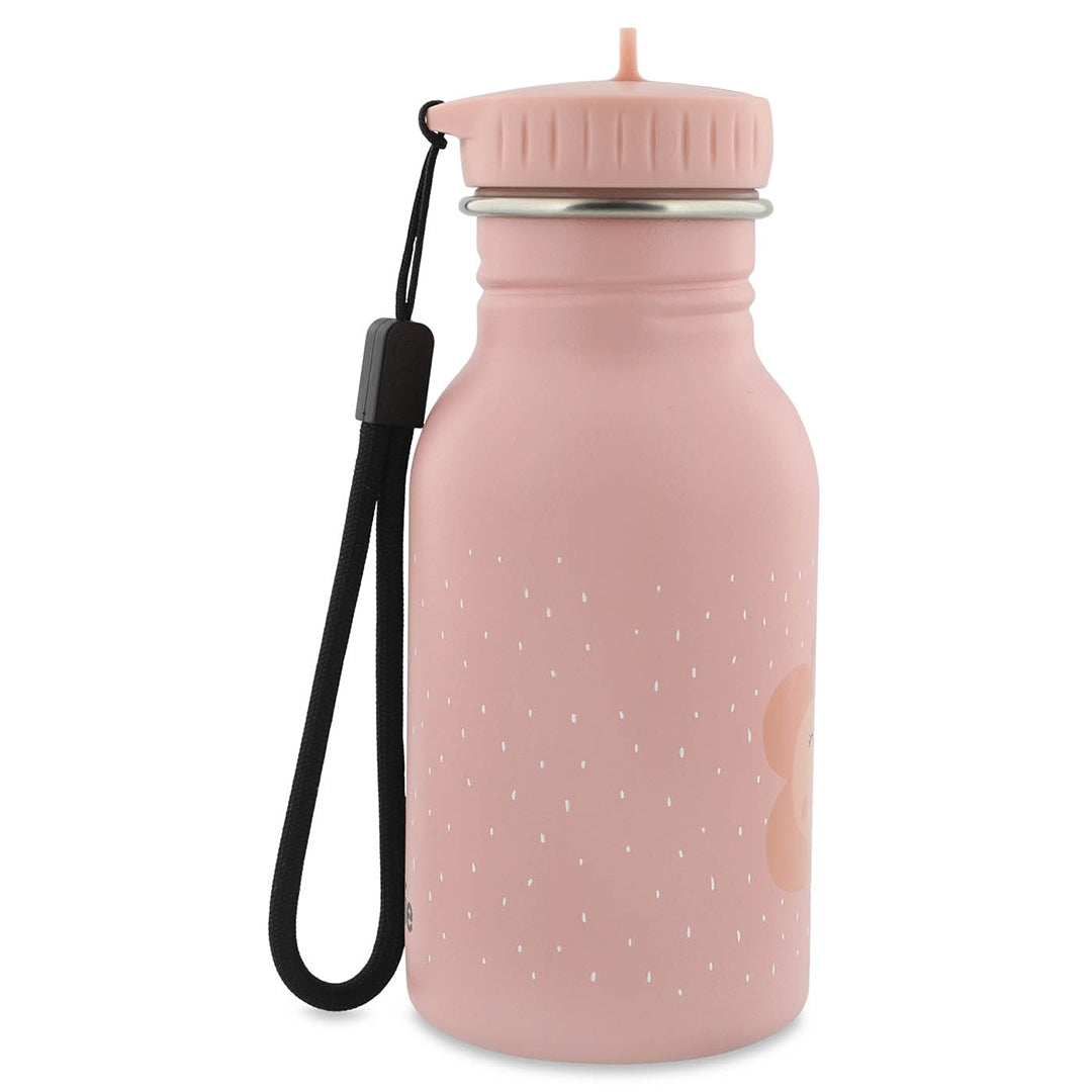 Trixie Trinkflasche 350ml Frau Schmetterling – Seitenansicht mit Trageschlaufe