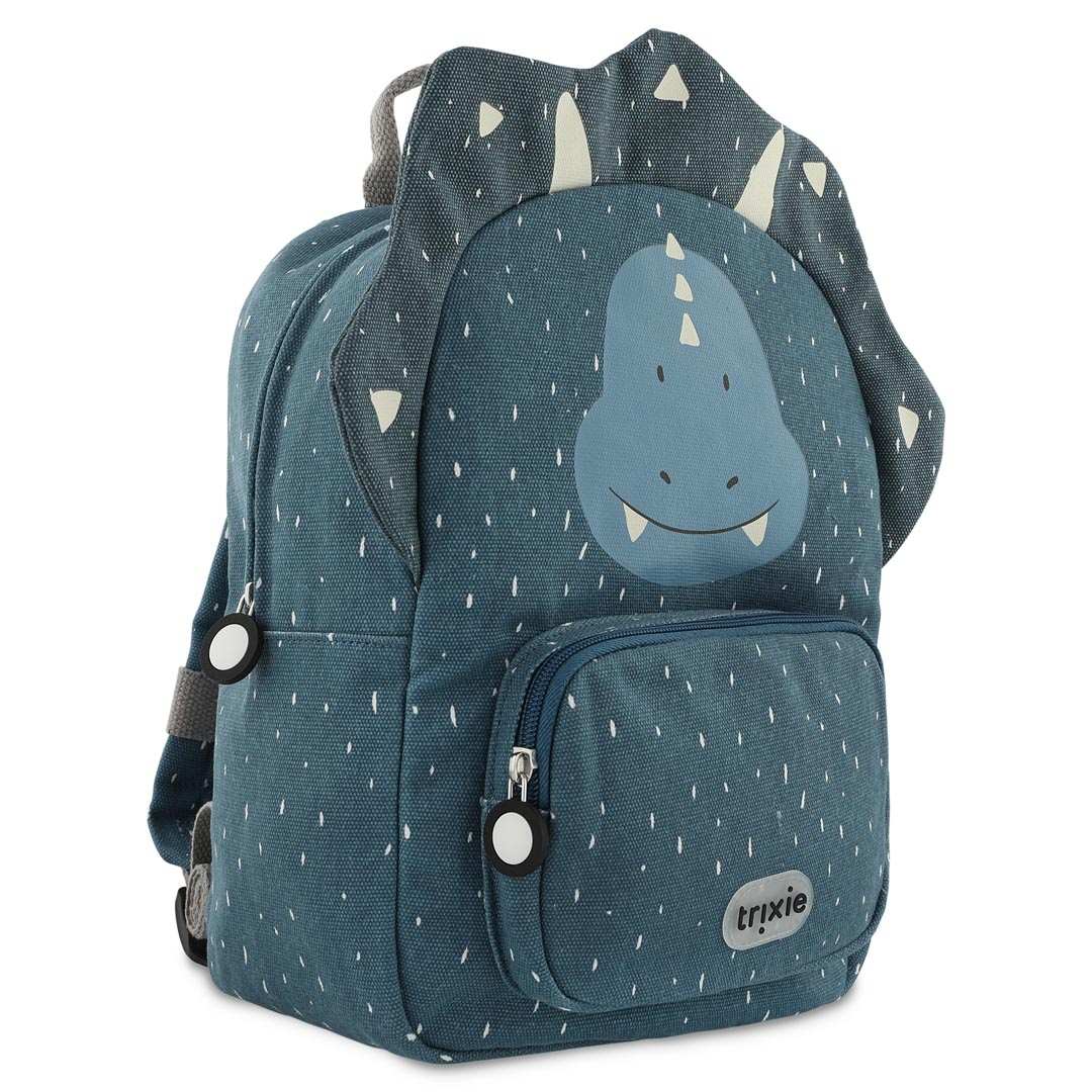 Trixie Rucksack Herr Triceratops – Seitenansicht mit Triceratopsmotiv