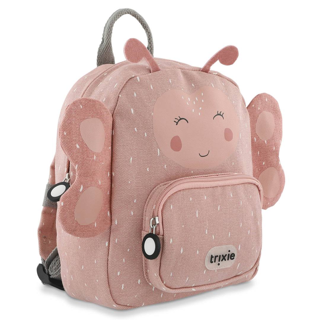 Trixie Kinderrucksack Frau Schmetterling mit rosa Schmetterlingsmotiv – kleiner Rucksack für Kinder