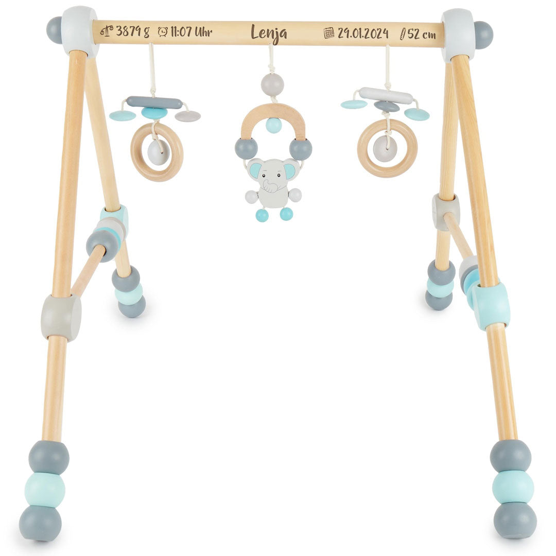 Personalisierter Bieco Spielbogen Elefant aus Holz