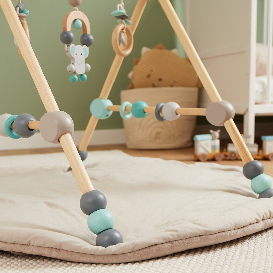 Bieco Holz-Spielbogen Elefant für den Baby-Spielbereich
