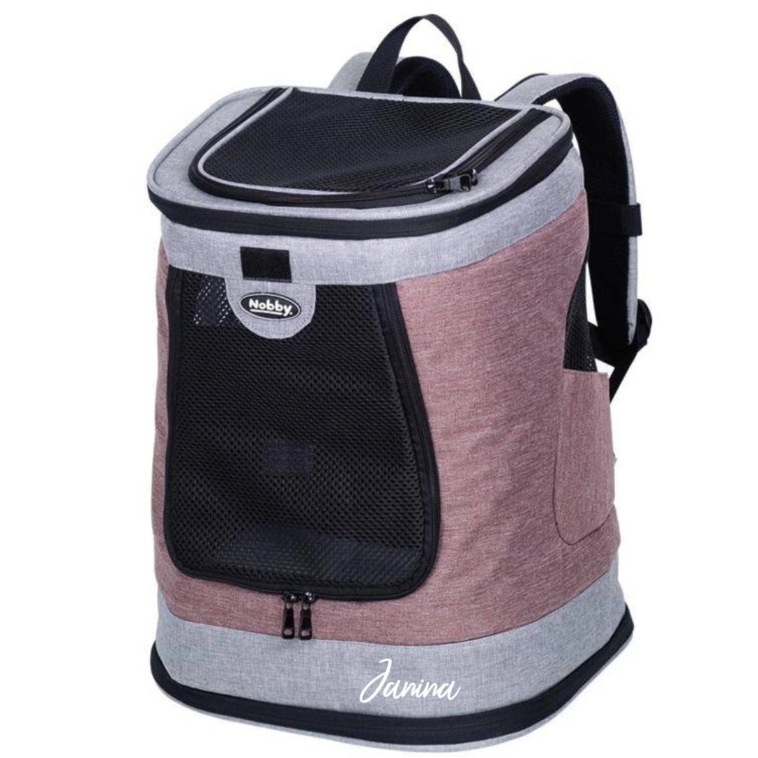 Nobby Rucksack PLATA Altrosa-Grau 34 × 30 × 43 cm