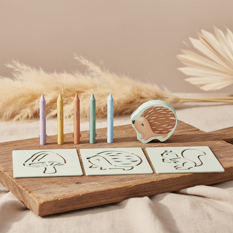 Little Dutch Bademalstifte Forest Friends – mehrfarbiges Set