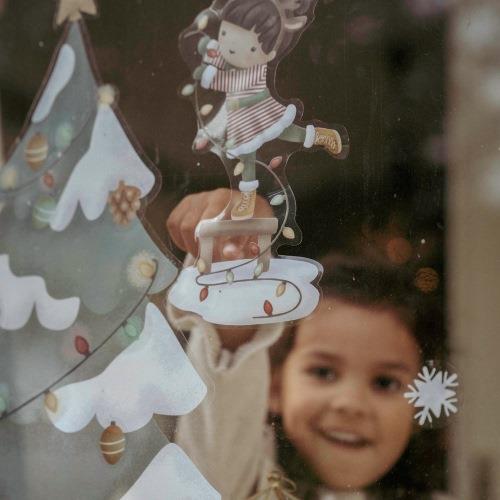 XL Window Sticker Christmas Tree 108 cm – from 3 years