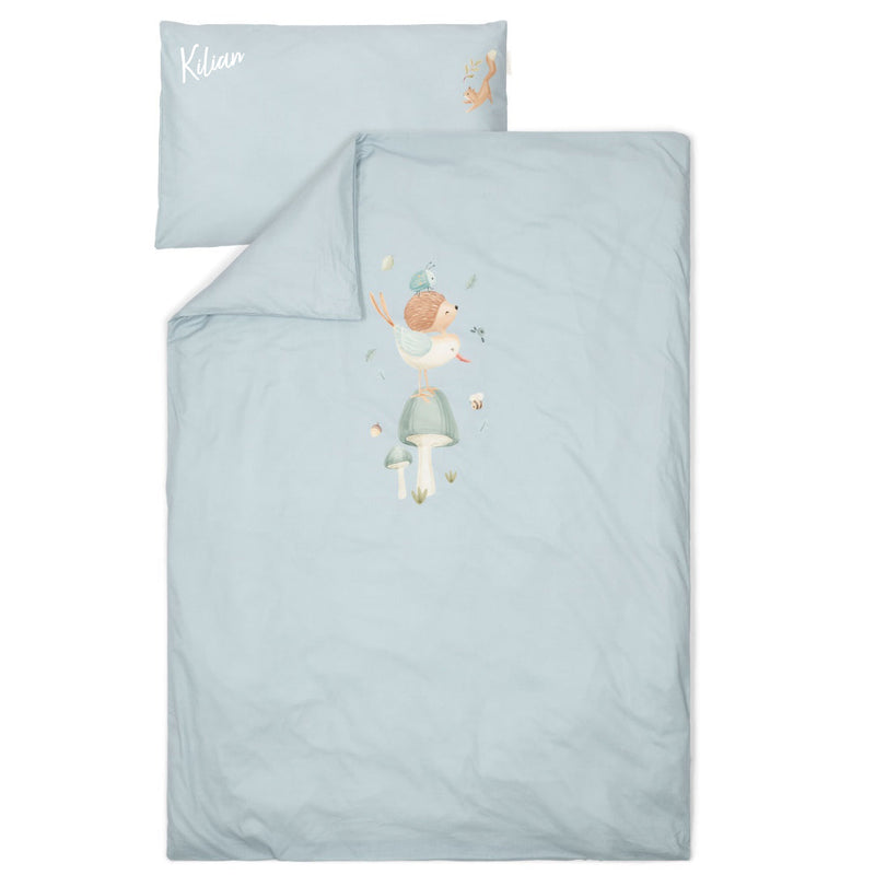 Little Dutch Bettbezug Denim Blue Forest Friends in Blau
