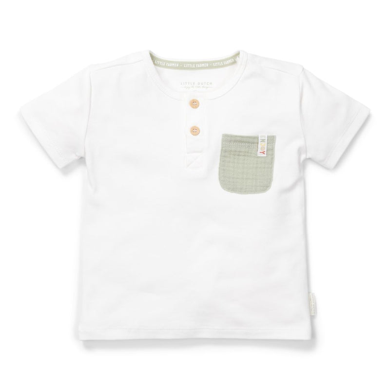 Little Dutch T-Shirt Farm Life Weiß Größe 80