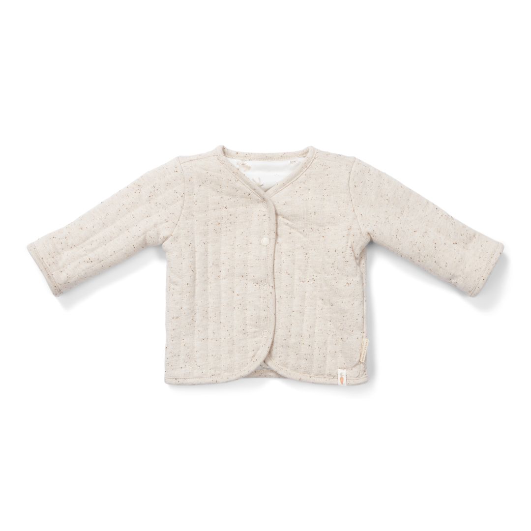 Wendejacke Baby Bunny Nappy Sand von Little Dutch – Vorderansicht