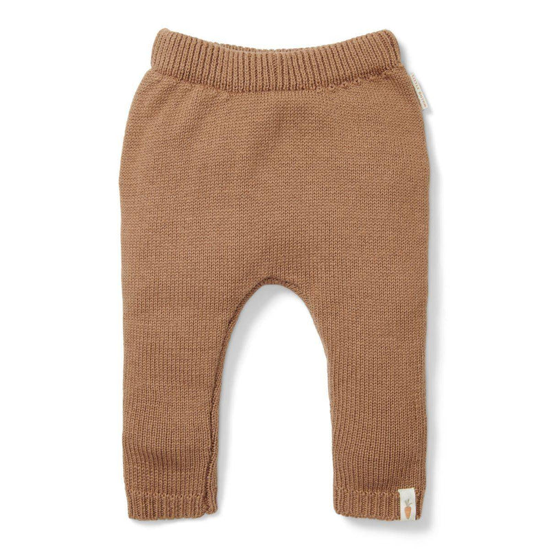 Braune Strickhose für Babys von Little Dutch