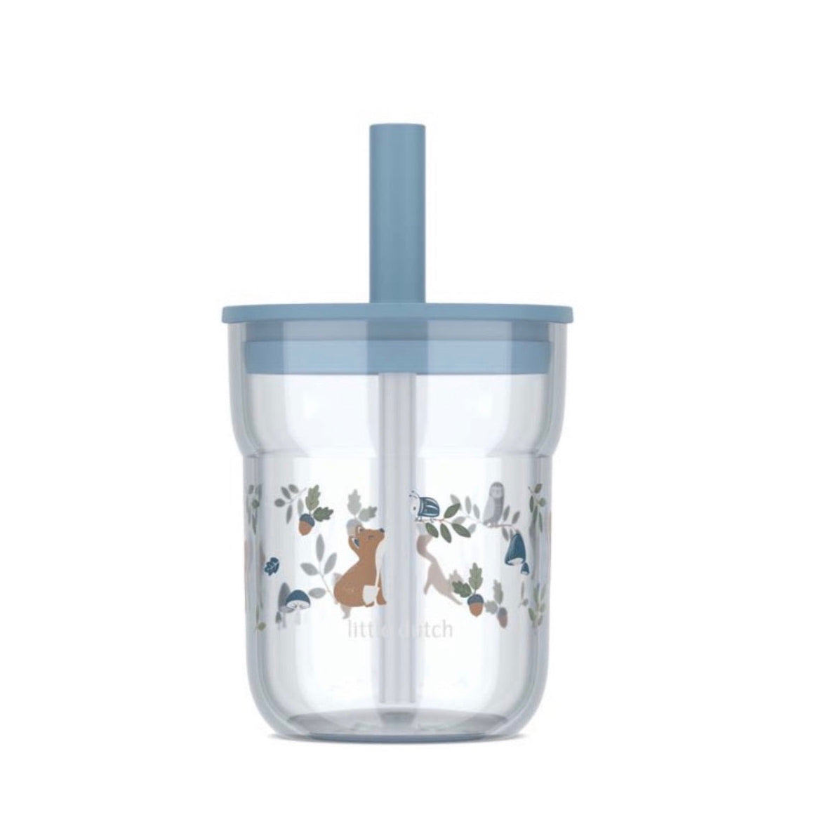 Kinder-drinkbeker baby 250 ml met rietje - Forest Friends | Little Dutch x Mepal