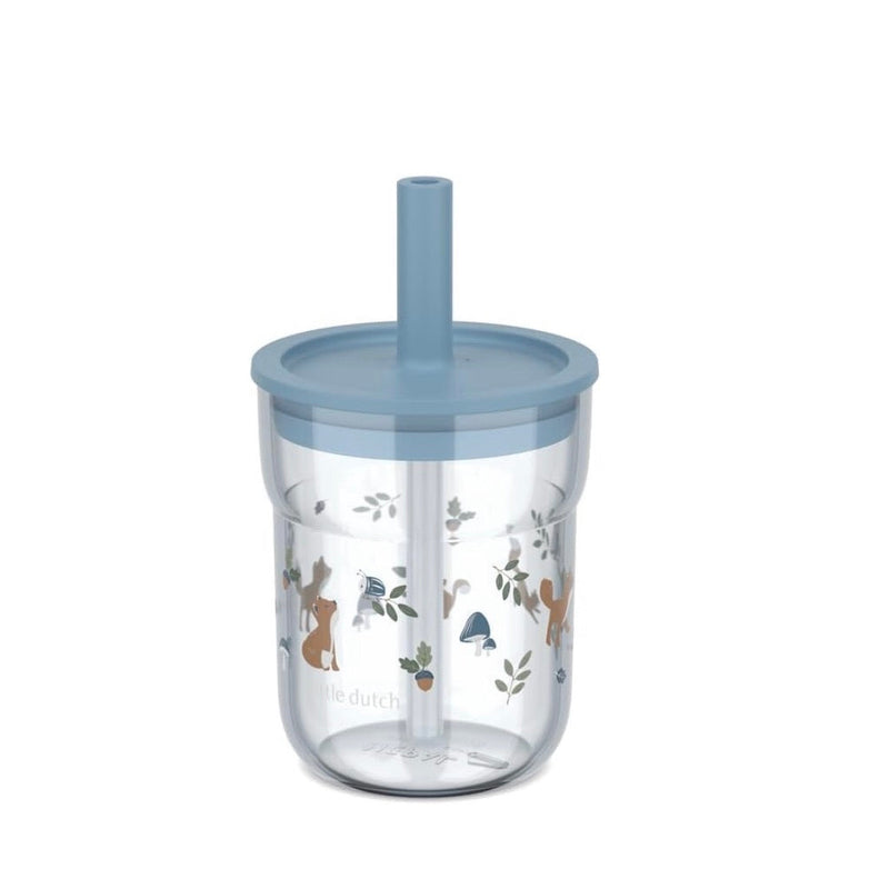 Kinder-drinkbeker baby 250 ml met rietje - Forest Friends | Little Dutch x Mepal