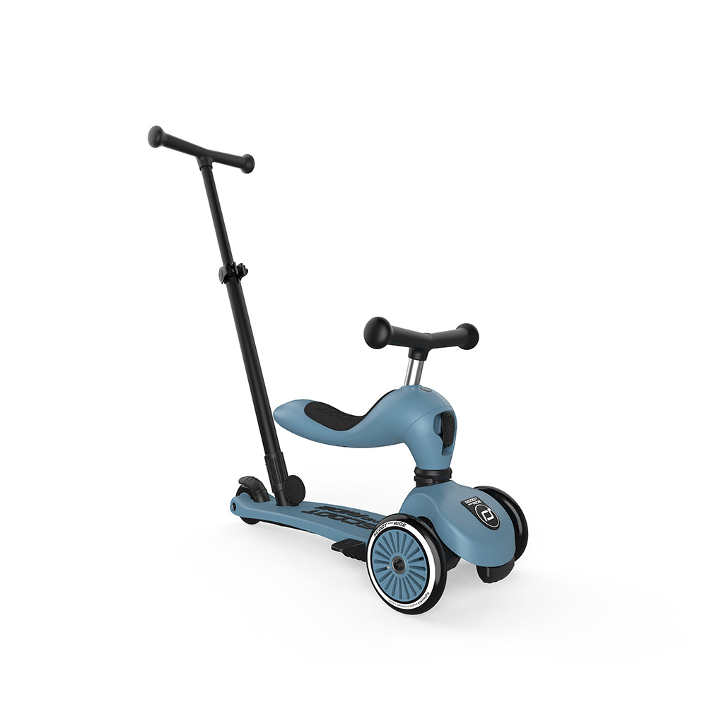 Highwaykick 1 Push &amp; Go en acier | Trottinette et balade