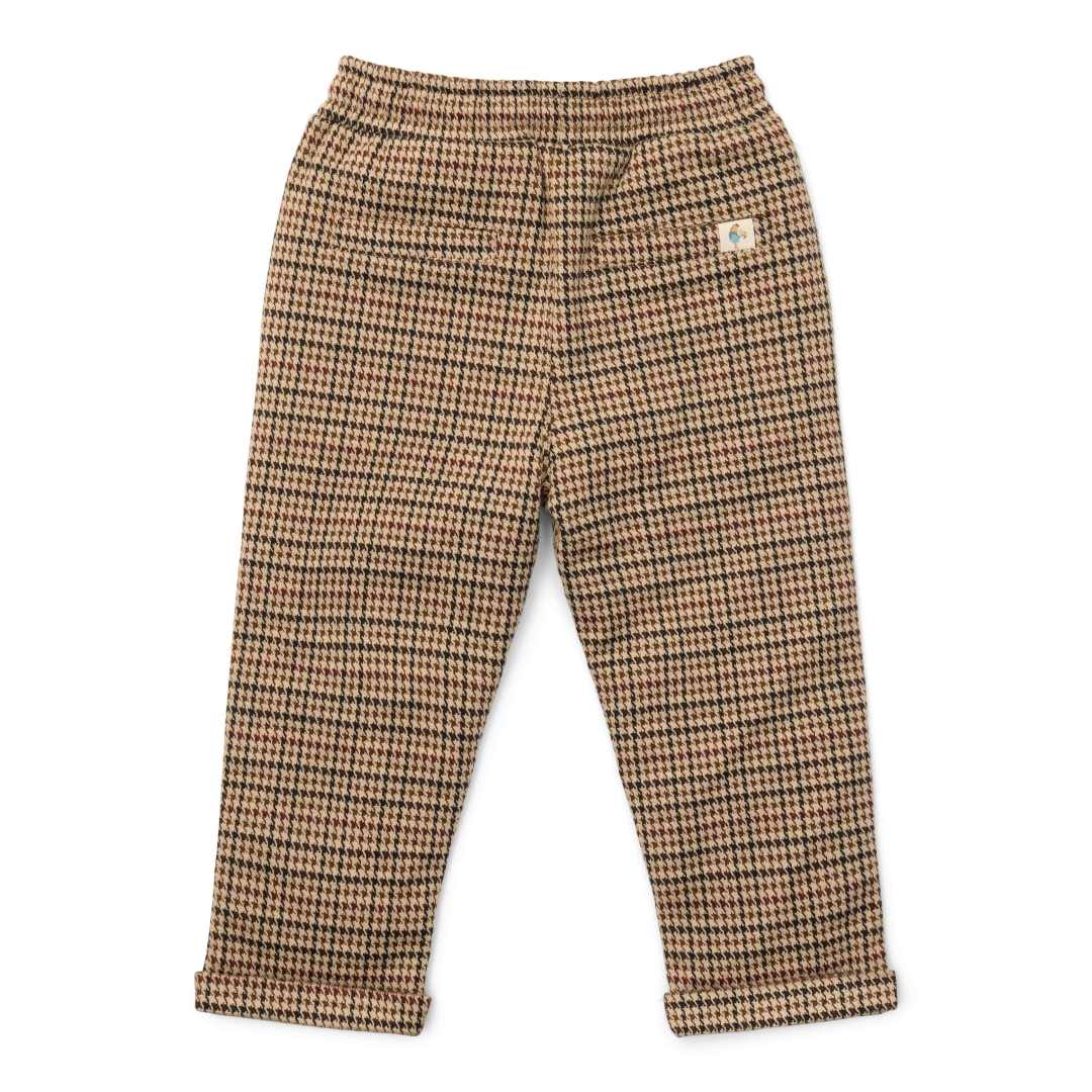Little Dutch Hose Green Check mit braun-grünem Karomuster