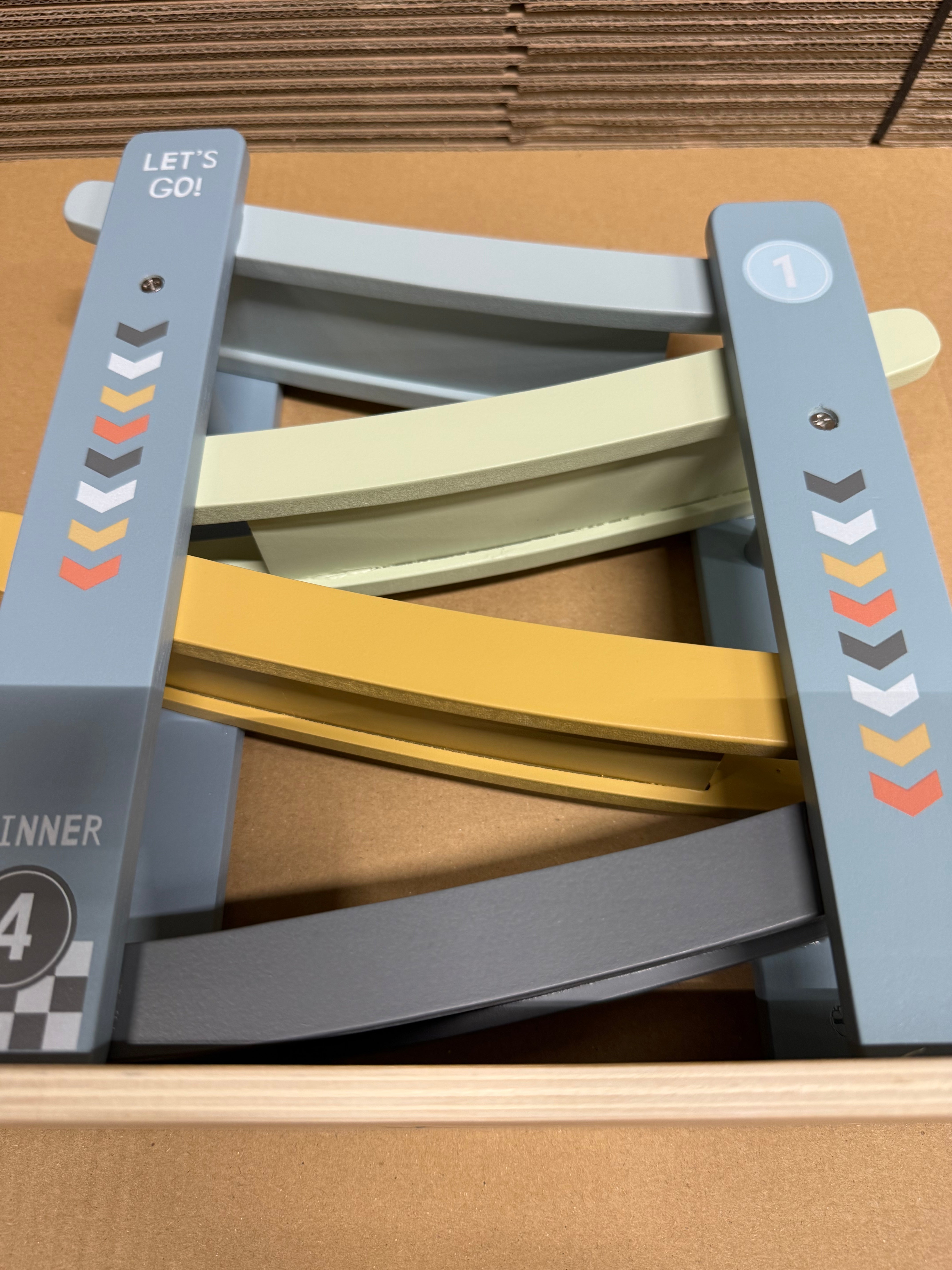 Kugelbahn Ocean Blau aus Holz als B-Ware – weitere Produktansicht