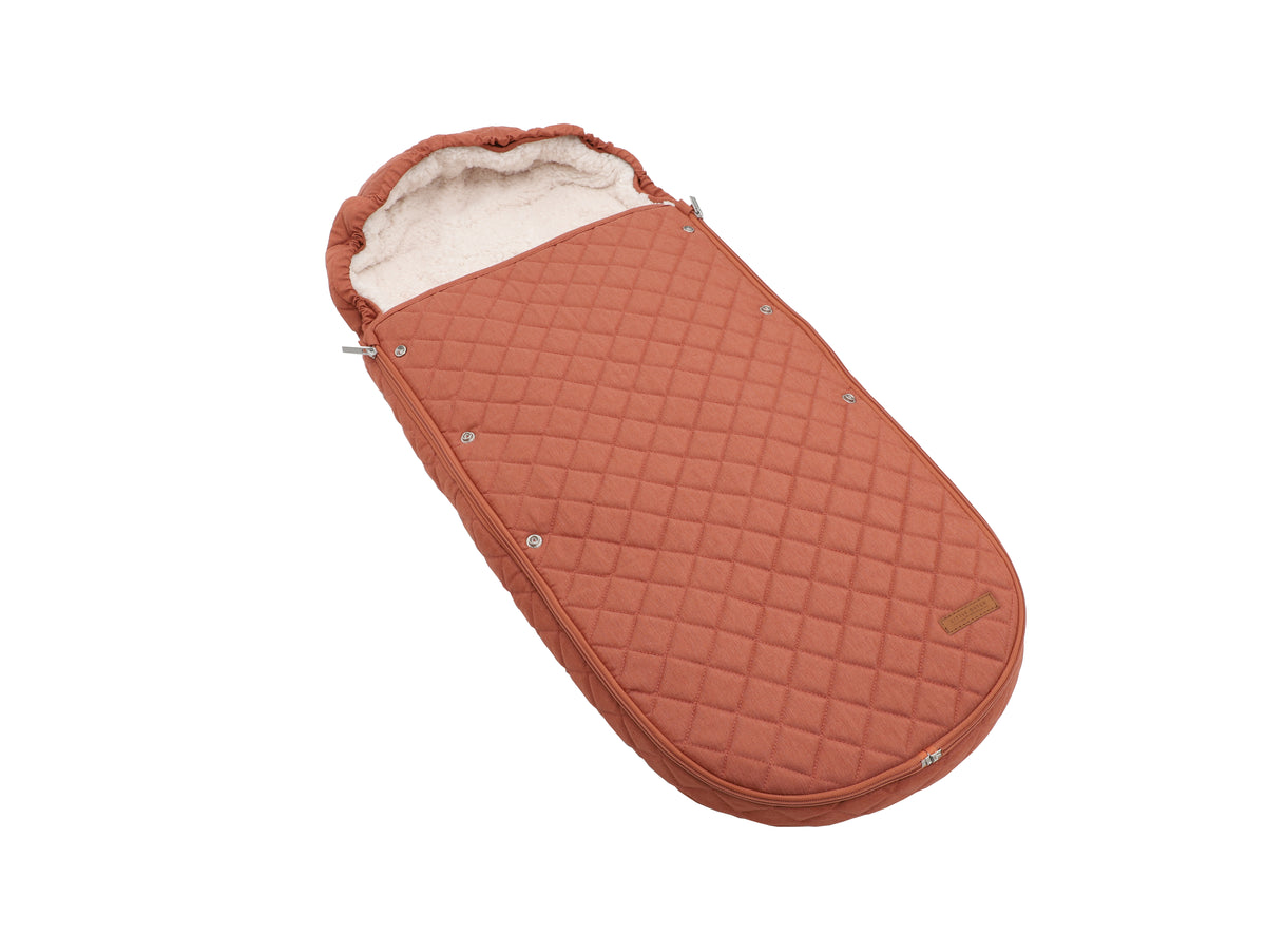 Little Dutch Kinderwagen-Fußsack Rust mit weichem Futter