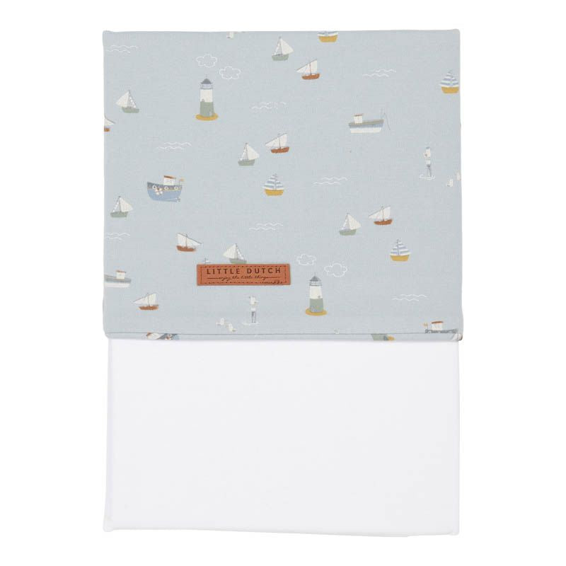 Wiegenlaken Sailors Bay Blau 70 × 100 cm