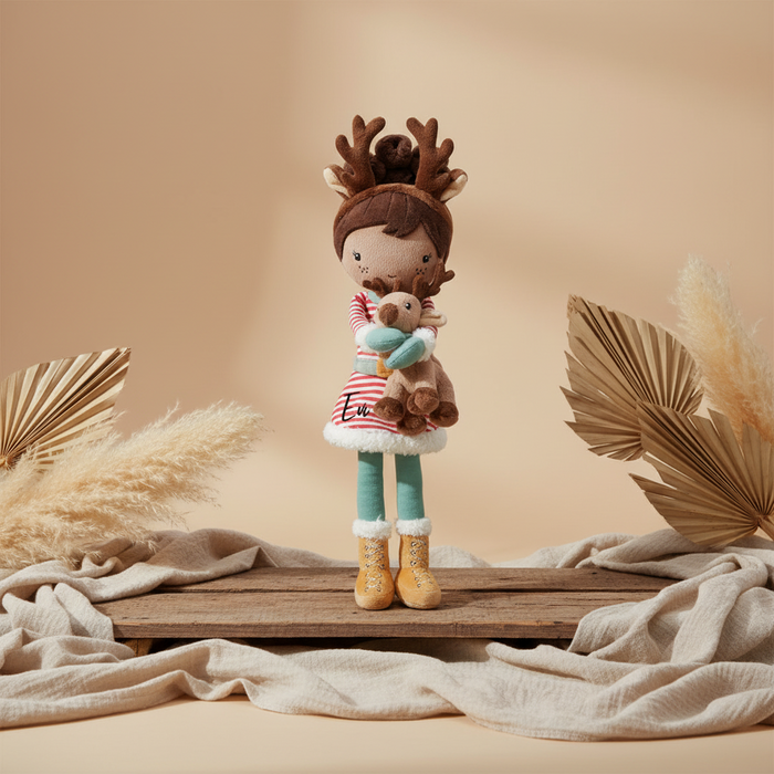 Kuschelpuppe Evi Weihnachten 35 cm – ab 12 Monaten