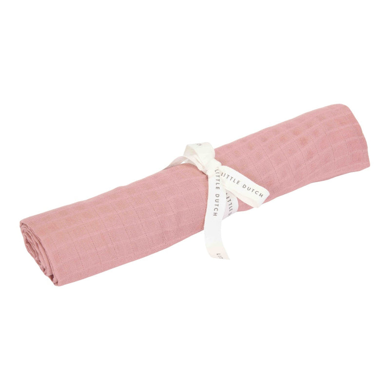 Little Dutch Musselintuch Pure Pink Blush 120 × 120 cm in Rosa