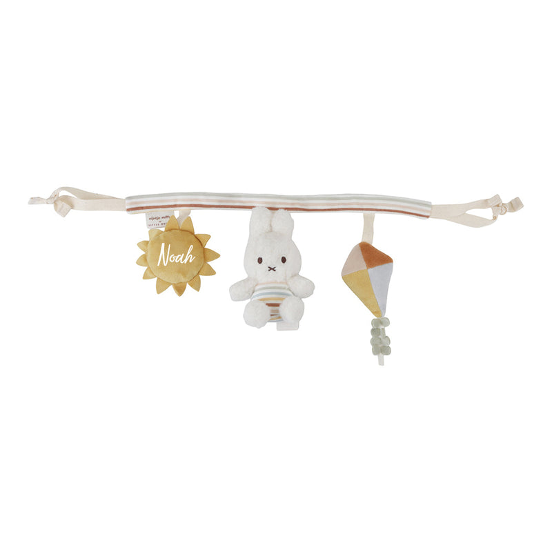 Miffy Spielkette Vintage Sunny Stripes am Kinderwagen oder an der Babyschale