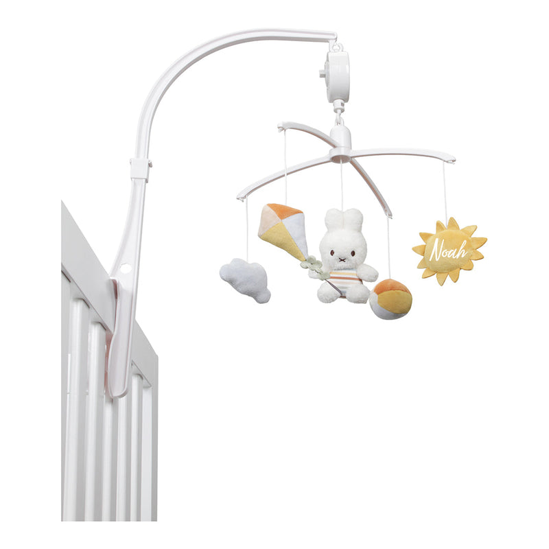 Miffy x Little Dutch Musik-Mobile Vintage Sunny Stripes personalisiert mit Name