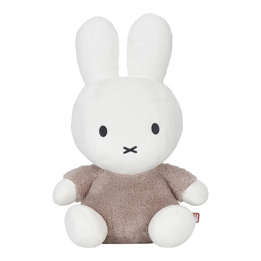 Miffy Kuscheltier Hase Fluffy Taupe 35 cm von Tiamo – besonders weicher Plüschhase zum Kuscheln für Babys ab 0 Monaten