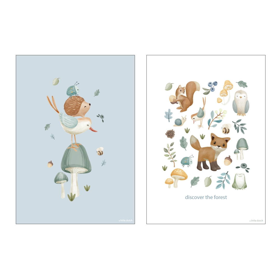 Little Dutch Poster Forest Wonders A3 – double-sided