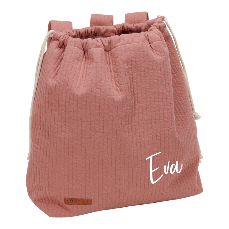 Little Dutch Spielzeugbeutel Pure Pink Blush personalisierbar