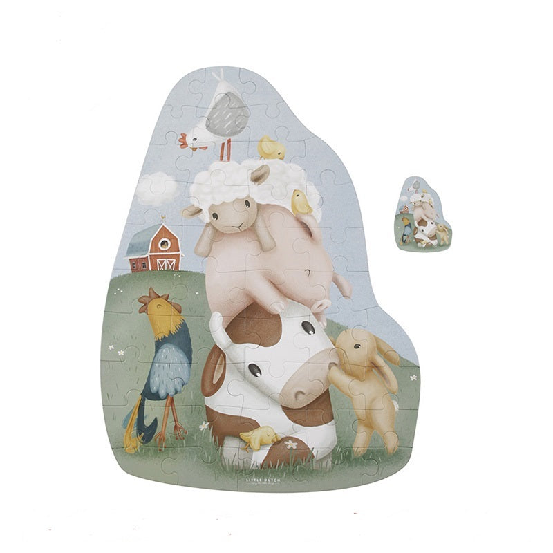 Bodenpuzzle Little Farm von Little Dutch mit 42 Teilen für Kinder ab 4 Jahren