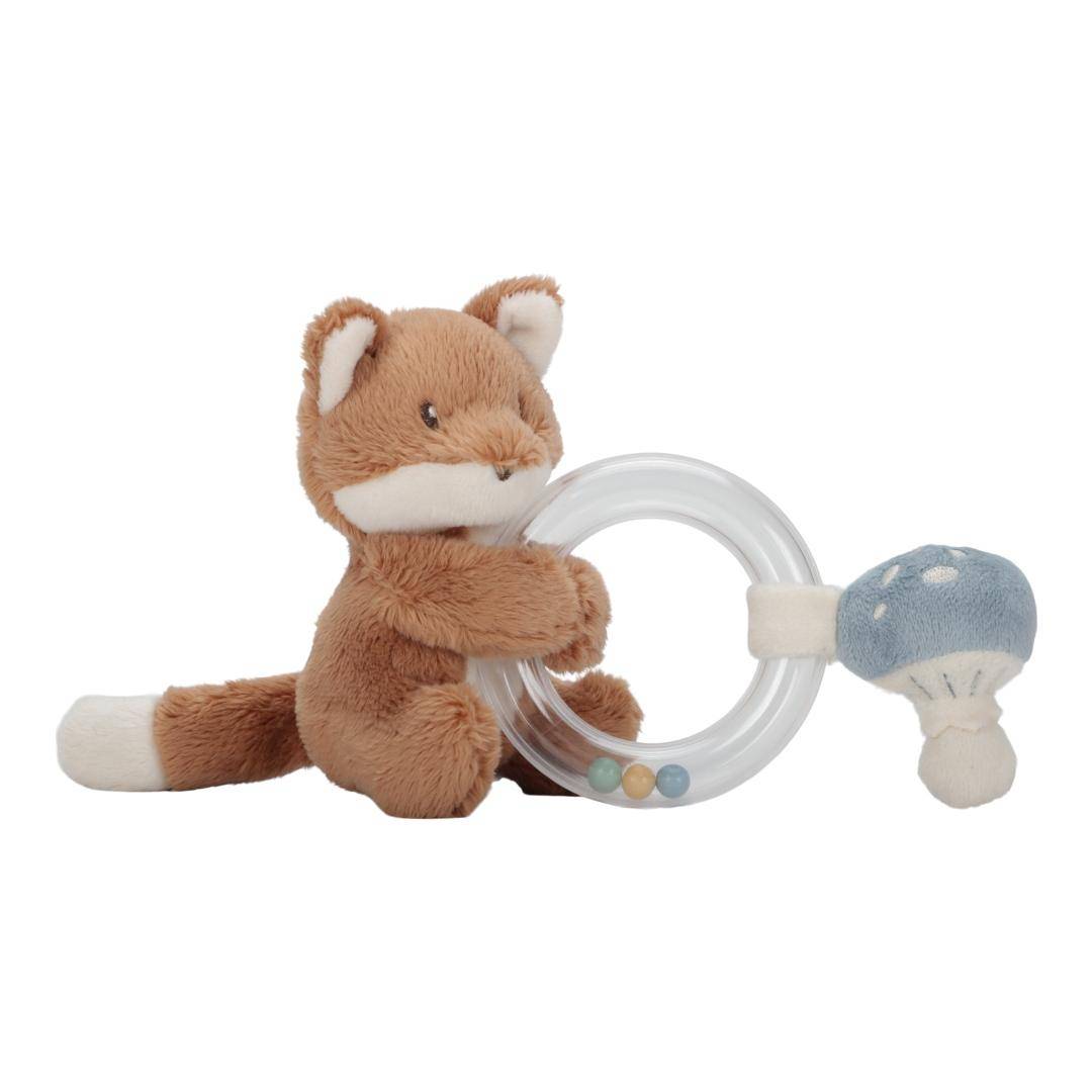Ringrassel Fuchs Forest Friends von Little Dutch mit drei farbigen Perlen