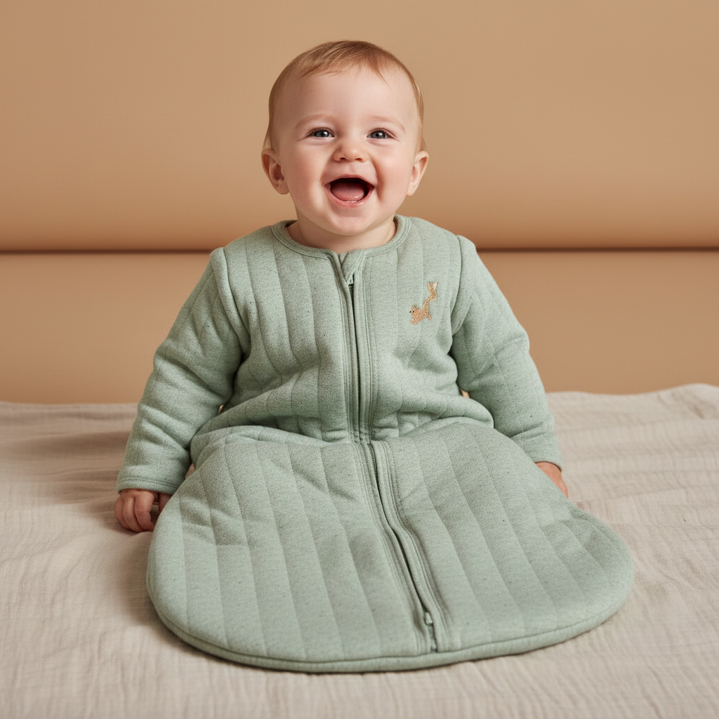 Schlafsack Winter 110 cm Sage | Little Dutch