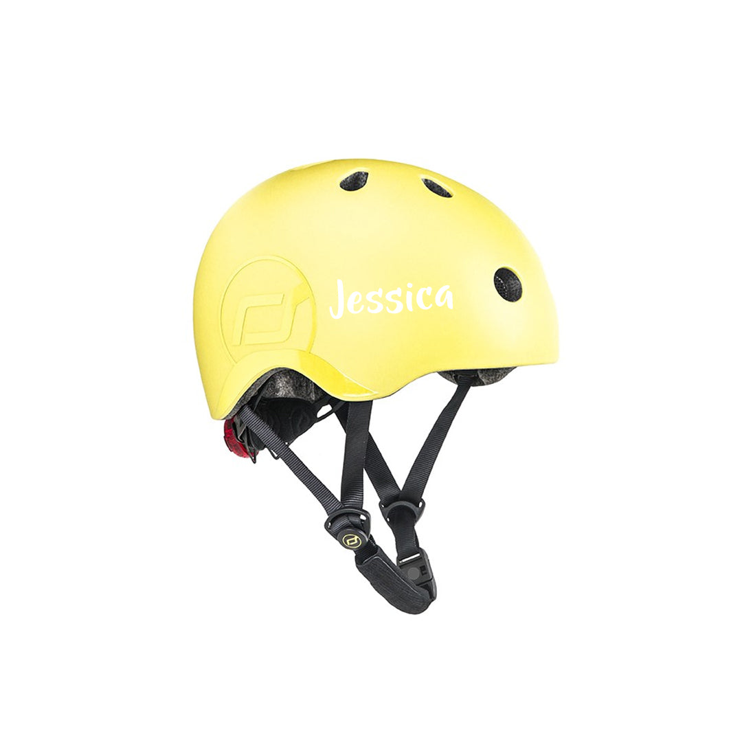 Casque de vélo taille SM, citron | Scoot &amp; Ride