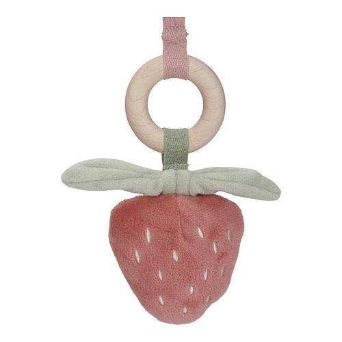 Little Dutch Fairy Garden Spieltrapez – Holz-Babygym mit Reh, Blume und Erdbeere zur Förderung von Greifen und Hand-Augen-Koordination