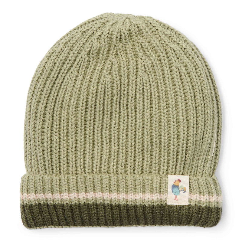 Grüne Strickmütze Little Farm von Little Dutch, Größe 74/80