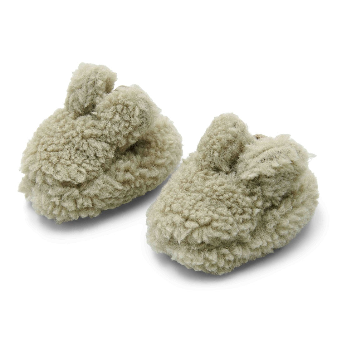 Little Dutch Teddy Schuhe Soft Green – Babyschuhe aus recyceltem Polyester
