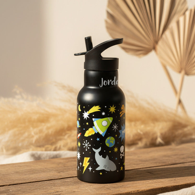 A Little Lovely Company Edelstahl-Trinkflasche Galaxy 350 ml